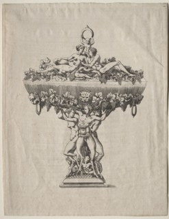Covered Cup with Grape Festoon, mid 1500s. Creator: Unknown.