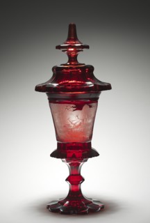 Covered Cup, mid-1800s. Creator: Unknown.