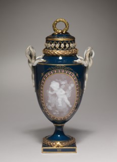 Covered Vase, 1881. Creator: Meissen Porcelain Factory (German).