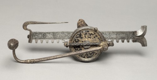 Cranequin with Arms of Elector Augustus I of Saxony, c. 1553-1573. Creator: Unknown.
