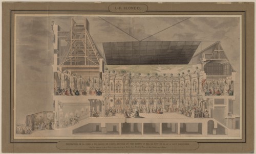 Cross Section of the Hôtel de Ville Seen in Perspective?, 1739-1740. Creator: Jacques-François Blondel (French, 1705-1744).