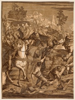 Crucifixion, 1741. Creator: John Baptist Jackson (British, 1701-c. 1780).