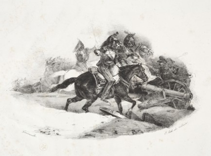 Cuirassiers chargeant une batterie dartillerie. Creator: Théodore Géricault (French, 1791-1824).