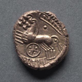 Cunobeline Stater (reverse), c. 10-40 A.D.. Creator: Unknown.