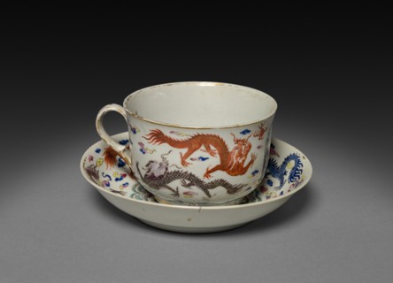 Cup and Saucer, c. 1750. Creator: Unknown.