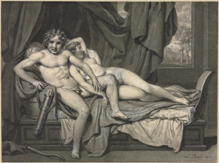 Cupid and Psyche, 1813. Creator: Jacques-Louis David (French, 1748-1825).
