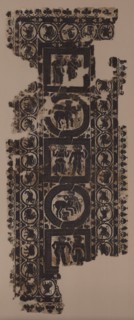 Curtain Panel with Scenes of Merrymaking, 500s. Creator: Unknown.
