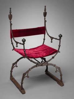 Curule (Folding) Chair, c. 1450-1500. Creator: Unknown.