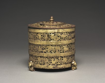 Cylindrical Container with Cover (Lian), 100 BC-100 AD. Creator: Unknown.