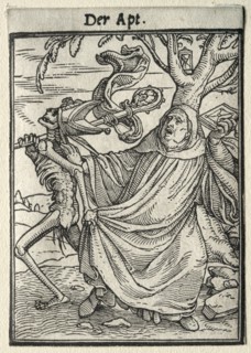 Dance of Death: The Abbot. Creator: Hans Holbein (German, 1497/98-1543).