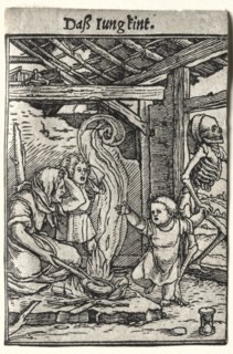 Dance of Death: The Child, c. 1526. Creator: Hans Holbein (German, 1497/98-1543).