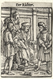 Dance of Death: The Judge. Creator: Hans Holbein (German, 1497/98-1543).