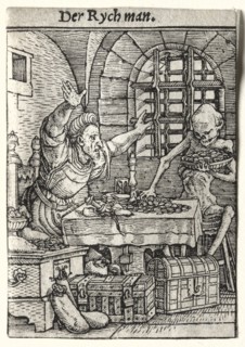 Dance of Death: The Miser, c. 1526. Creator: Hans Holbein (German, 1497/98-1543).