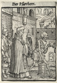 Dance of Death: The Pastor. Creator: Hans Holbein (German, 1497/98-1543).