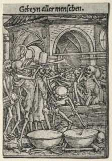 Dance of Death: The Trumpeters of Death. Creator: Hans Holbein (German, 1497/98-1543).