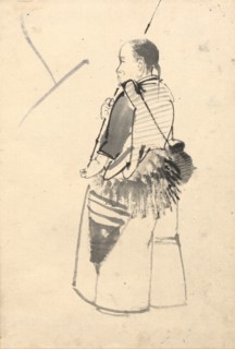 Dancer in a Fisherman's Costume. Creator: Kono Bairei (Japanese, 1844-1895).
