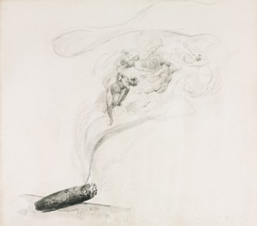 Dans la Fumé, 1800s. Creator: Jehan-Georges Vibert (French, 1840-1902).