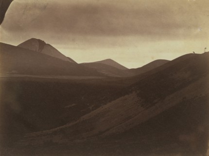 Dark Landscape with Hills, c. 1857. Creator: Frank Chauvassaignes (French).