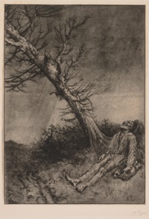 Death of the Vagabond. Creator: Alphonse Legros (French, 1837-1911).