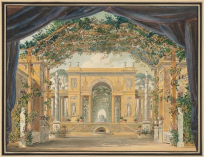 Decoration Executed for the Birthday of His Majesty the King of Westphalia, 1811. Creator: Pierre-Luc-Charles Cicéri (French, 1782-1868).