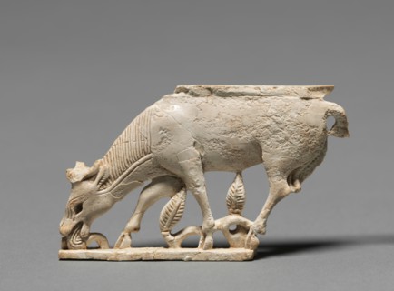 Decorative Plaque: Browsing Stag, 900-800 BC. Creator: Unknown.