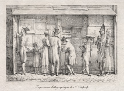 Delpech Lithographic Print Shop, c. 1818. Creator: Carle Vernet (French, 1758-1836).