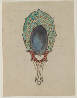 Design for a Hand Mirror, c. 1900-1902. Creator: Félix Bracquemond (French, 1833-1914).
