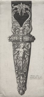 Design for Dagger Sheath. Creator: Wenceslaus Hollar (Bohemian, 1607-1677).