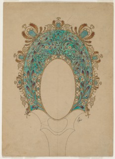 Designs for a Hand Mirror, c. 1900-1902. Creator: Félix Bracquemond (French, 1833-1914).
