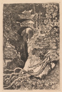 Devil's Bridge, Cardiganshire, 1837. Creator: John Sell Cotman (British, 1782-1842).