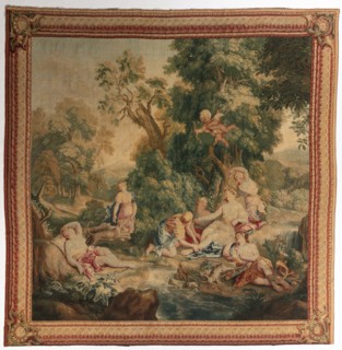 Diana's Return from the Chase (from Set of Ovid's Metamorphoses), 1704-1731. Creator: Gobelins (French).