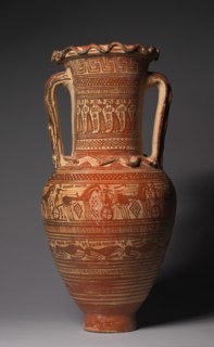 Dipylon Amphora, 8th Century BC. Creator: Workshop of Athens 894 (Greek), attributed to.