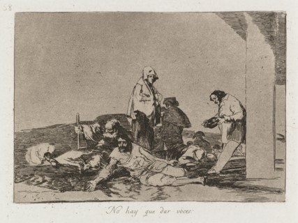 Disasters of War: Pl. 58, It is no use shouting , 1810-1813. Creator: Francisco de Goya (Spanish, 1746-1828); Real Academia.
