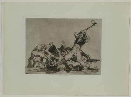 Disasters of War: Pl., 3, The Same (Thing) , 1810-1813. Creator: Francisco de Goya (Spanish, 1746-1828); Real Academia.