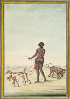 Dog Walker, early 1830's. Creator: Unknown.