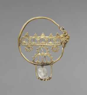 Earring with Openwork, 600-800. Creator: Unknown.