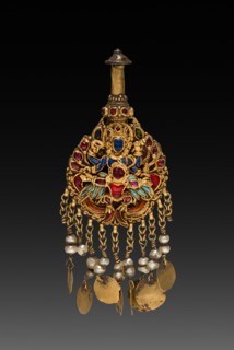 Earring with Vishnu Riding Garuda, 1600s or 1700s. Creator: Unknown.