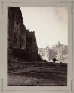 East Fork, de Chelly River, Arizona, 1879-1881. Creator: John K. Hillers (American, 1843-1925).