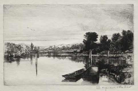 Egham, 1859. Creator: Francis Seymour Haden (British, 1818-1910).