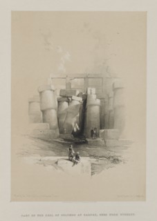 Egypt and Nubia, Volume II: Part of the Hall of Columns at Karnak, Thebes, 1847. Creator: Louis Haghe (British, 1806-1885); F.G.Moon, 20 Threadneedle Street, London.