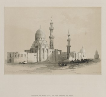 Egypt and Nubia, Volume III: Tombs of the Caliphs-Cairo. Mosque of Ayed Be[y], 1849. Creator: Louis Haghe (British, 1806-1885); F.G.Moon, 20 Threadneedle Street, London.