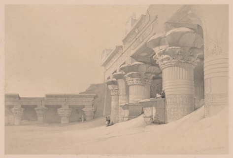 Egypt and Nubia: Volume I - No. 10, Edfou, 1838. Creator: Louis Haghe (British, 1806-1885).