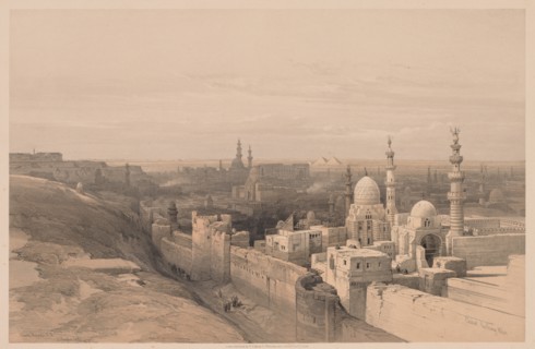 Egypt and Nubia: Volume III - No. 26, Cairo, Looking West, 1838. Creator: Louis Haghe (British, 1806-1885).