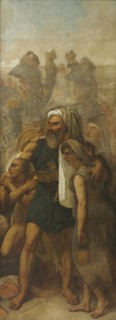 Egyptian Family (Sketch for "The Battle of the Pyramids"), c. 1835. Creator: Antoine-Jean Gros (French, 1771-1835).