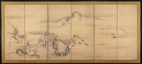 Eight Views of the Xiao and Xiang Rivers, 1700s. Creator: Watanabe Shik? (Japanese, 1683-1755).