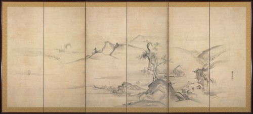 Eight Views of the Xiao and Xiang Rivers, 1700s. Creator: Watanabe Shik? (Japanese, 1683-1755).