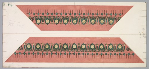 Embers Glow: Lotus Pattern Frame, 1890-1897. Creator: Theodore Roussel (French, 1847-1926).