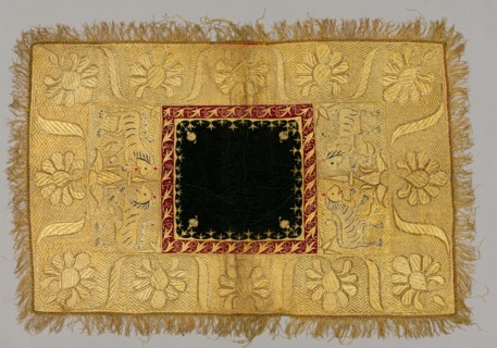 Embroidered Cover, 1800s. Creator: Unknown.