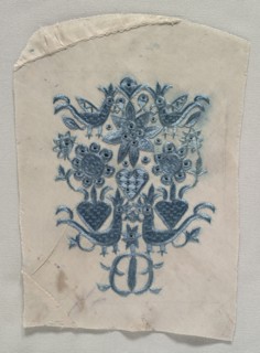 Embroidered Fragment, 1600s - 1700s. Creator: Unknown.