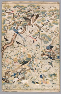 Embroidered Panel, 1700s - 1800s. Creator: Unknown.